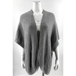 Aerie Offline Womens Cardigan Sweater Gray Sz XS / S Ribbed Oversize Cocoon NEW